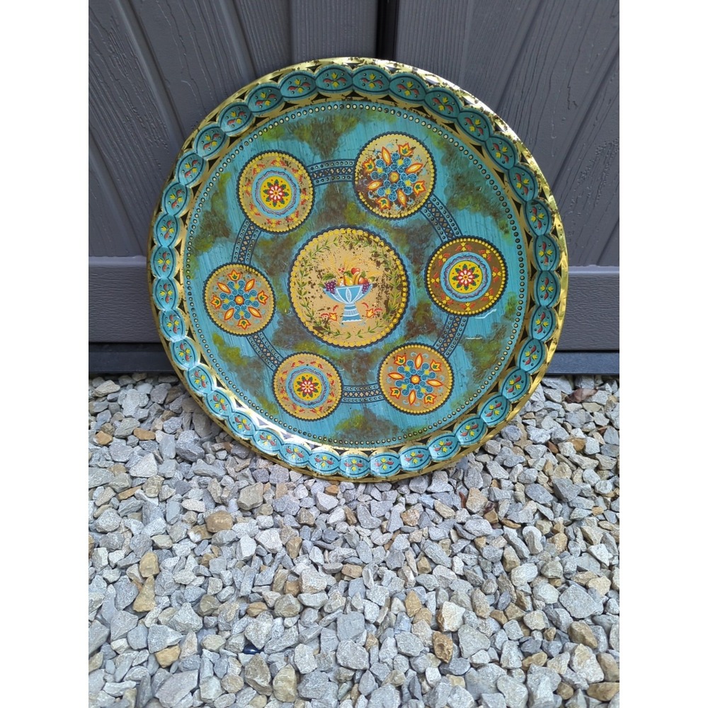 Vintage Baret Ware Ambrosia Serving Tray Mid-Century Metal  MCM